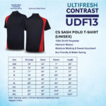 ULTIFRESH CONTRAST POLO T-SHIRT (UDF13) - Image 2
