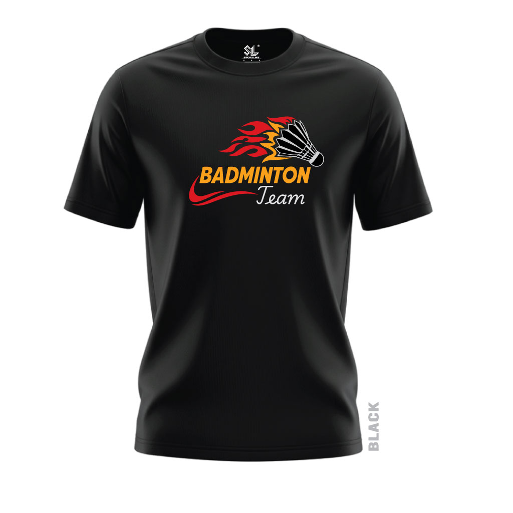 BLACK Sportlike Badminton Jersey - Design 001 - Image 1
